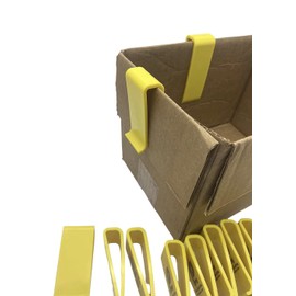 Cardboard Box Clips -Chip/Trash/Garbage Bag Clip - Set of (12) - 3 1/2" x 1 1/4" Large