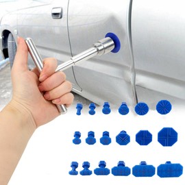 Doukesh Dellen Reparatur Ausbeulwerkzeug Dent Puller Set,Dellen Reparaturset mit Dellenheber,T Bar Puller Auto Reparatur Ausbeulwerkzeug,Lackfreies Dellen Reparaturset Auto Paintless Dent Removal Kit