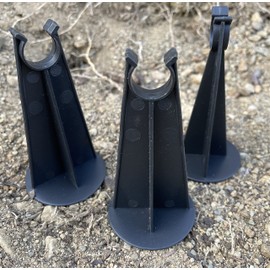 Sandbaggy Rebar Plastic Chair | Fits Rebar #3 to #5 | Heavy Duty Construction- Preferred Choice for Concrete Contractors | Saves Money & Labor Compared w/Dobie Bricks (Pack of 100, 3-1/4 Inch Length)