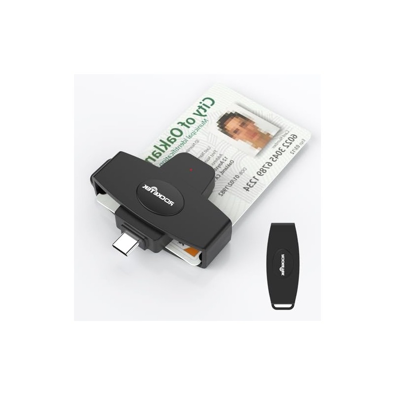 USB C DOD - Lector de tarjetas inteligentes CAC de