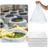 Lewtemi 12 Pack Clear Heavy Duty Plastic Drum Liners Large