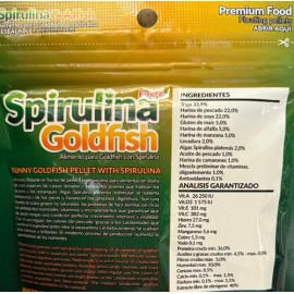 2 Bolsas Alimento Spirulina Goldfish Sunny 90 Grs (sff-08)                                                                                            