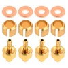 Aupoko 4 Sets Bicycle Brake Olive Insert Bike Hydraulic Disc