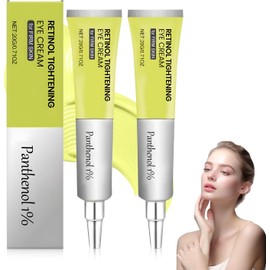 LUSCOR 20ML Retinol Shot Tightening Serums，Crema reafirmante con retinol， Tightening Booster Cream,Suero hidratante para rostro y ojos, mejora la elasticidad de la piel, reduce las líneas finas y arrugas, adecuado para todo tipo de piel (2pcs)