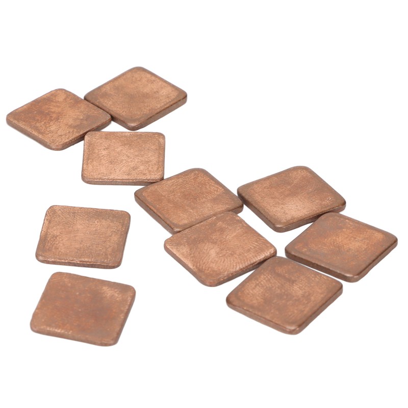 100pcs Heatsink 401w/mk Thermal Conductivity Burr Free Glossy Copper Material