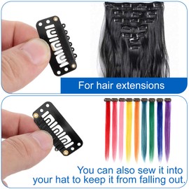 50 Pcs Hair Extension Clips U Shape Snap Hair Clips Wig Clips to Secure Wig Wig Grip Veil Clip Hair Extension Accessories