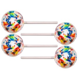 Jawbreaker | The Bruiser | 2 1/4 Inch Psycadelic Jawbreakers on a Stick 4 Pack By CandyKorner