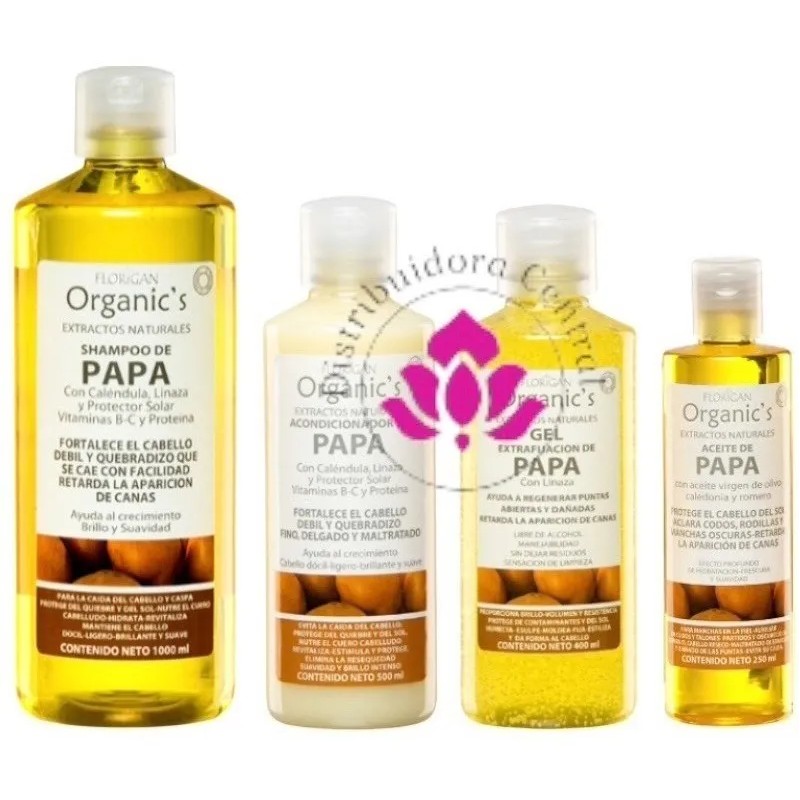 Aceite Fortalecedor De Papa Cabello Y Cuerpo Florigan® 2pzas Natural