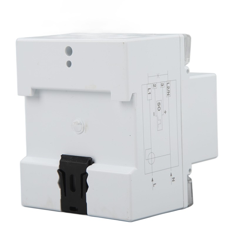 Electricity Watt Hour Meter Dual Color LED Indicator Rail Mount