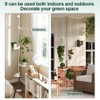 Hershii 4-Tier Indoor Plant Stand Tension Pole Corner Standing Shelf