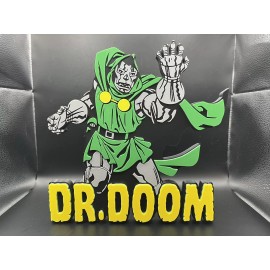 Dr. Doom Logo Sign Display | 3D Wall Desk Shelf Art