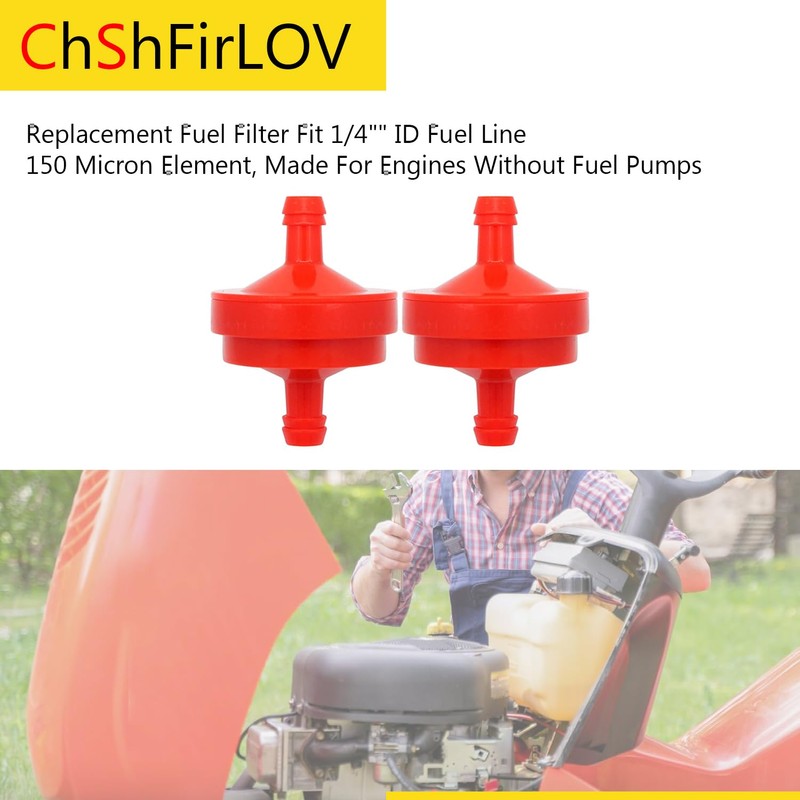 394358 AM38708 298090 Lawn Mower 1/4" Inline Gas Fuel Filter