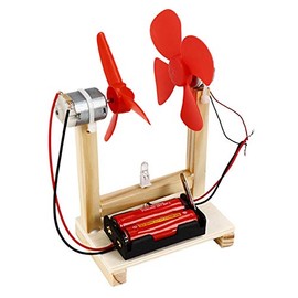 DIY Wind Generator Toy Small Motor Vertical Wind Turbines Toy Unique Power Generator Kit Educational Power Generator Model Kit