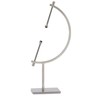 JUXYES Silver Toned Sphere Holder Caliper Stand, Hold 1-1/2 to
