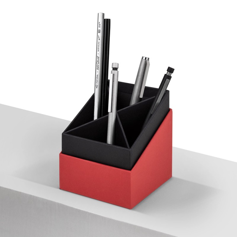 Rössler Soho Desk Top Pencil - Tidy Red