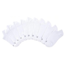 K. Bell - Calcetines invisibles para mujer, color blanco, 10 pares