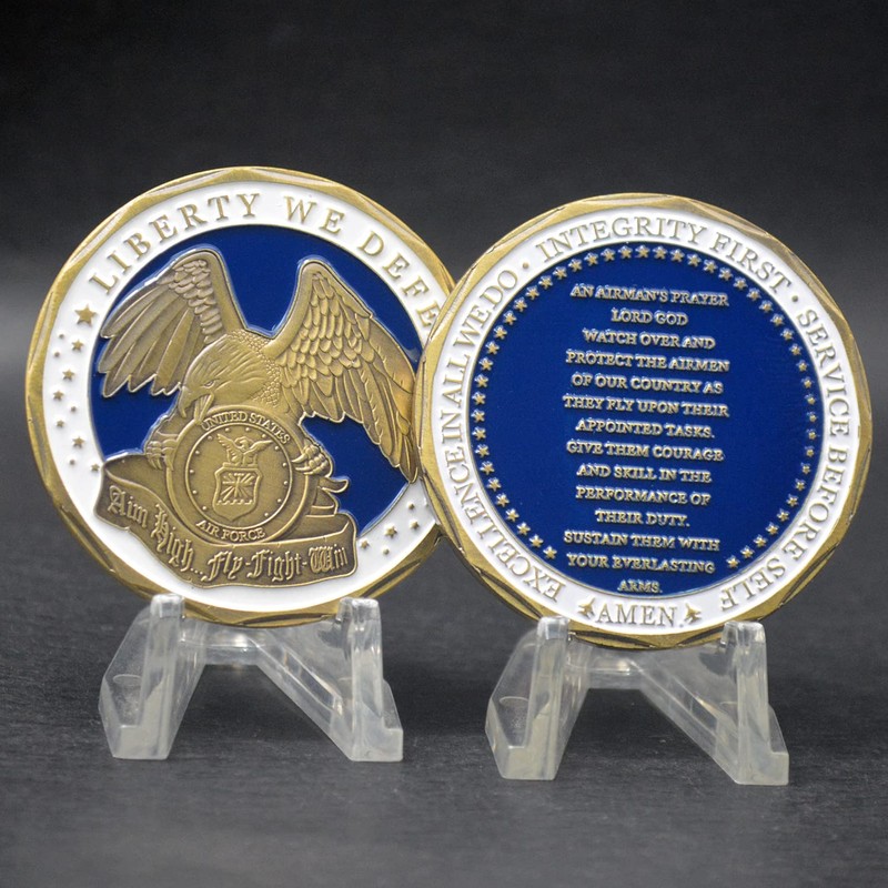 Aomcisi U.S. Air Force Liberty We Defend Challenge Coin