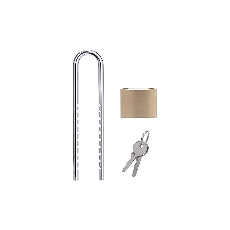 Fu Volante Solid Brass Outdoor Padlocks, 2 inch Wide Body,