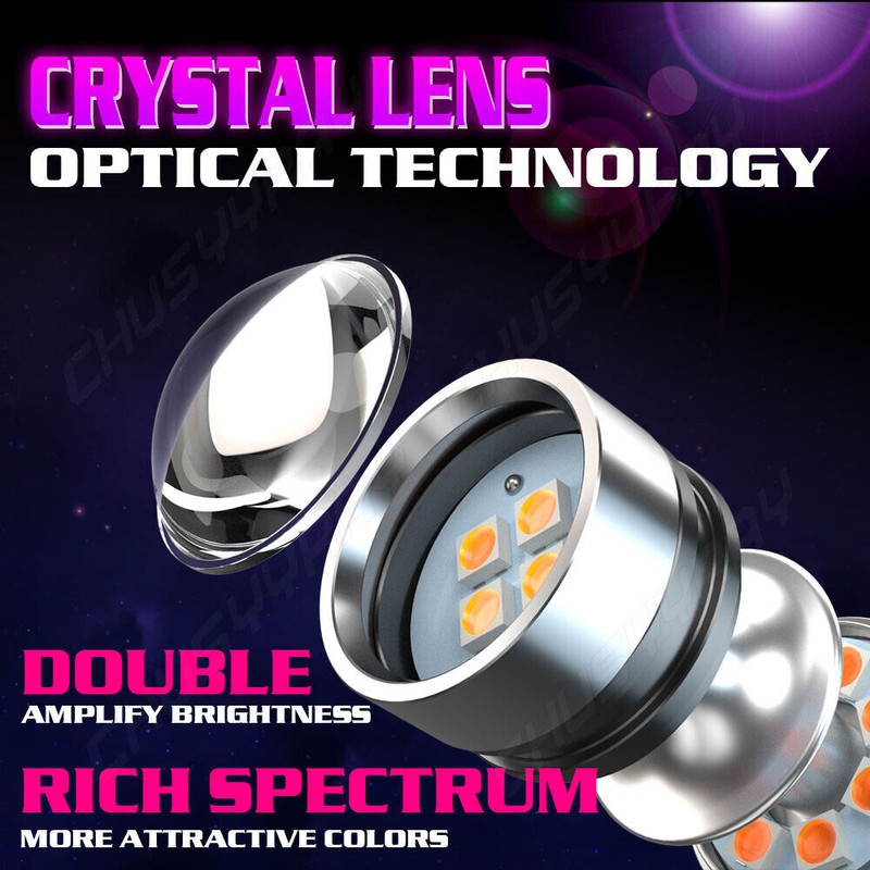 CHUSYYRAY 2X Pink Purple H11/H8 LED Fog Driving Lights DRL