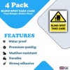 4-Pack - Blind Spot Take Care Vinyl Bumper Stickers -