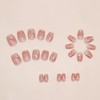Gloss & Go 24 Reusable Artificial Fake Nail Set| Peach