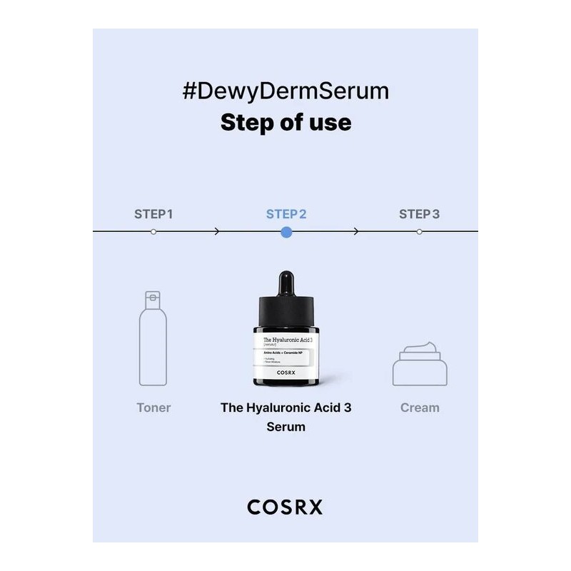 COSRX The Hyaluronic Acid 3 Serum 20mL - COSRX The