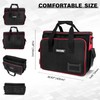 HAUTMEC Heavy-Duty Technician Tool Bag, 42-Pockets 1680D Semi-Rigid Tool Tote