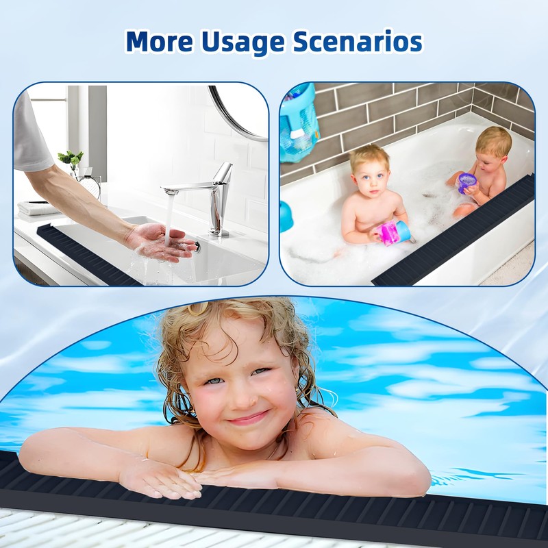 4"X30" Extra Long Sink Edge Protectors for Kitchen Single and