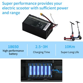 MLGBDC 21.6V Replaceable Rechargeable Scooter Battery, 5000mAh High Capacity Battery for Segway Ninenot C2Pro/C20 Electric Scooter