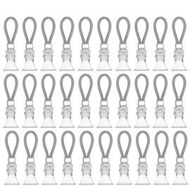 WYAN Pack of 30 Kitchen Towel Clips for Hanging, Towel Clips, Compact and Portable, Metal Towel Clips, for Towels, Tea Towels, and More (Brown)