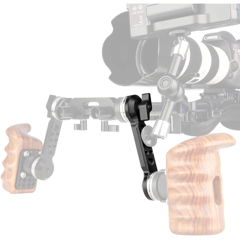 NICEYRIG Extension Arm with Rosette for ARRI Standard Handle Equipment