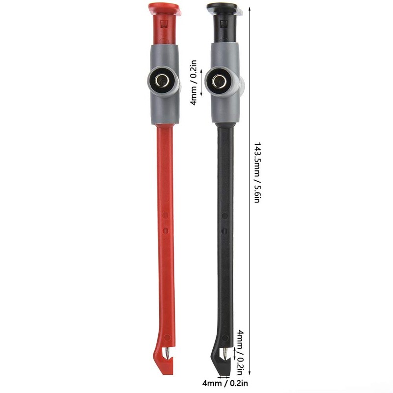 Puncture Probe, 2Pcs P5010 Auto Repairing Tester Clip, Multimeter Probes