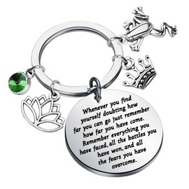 KUIYAI Märchen-Geschenk, Frosch und Prinzessin, Geschenk, Frosch, Schlüsselanhänger, Märchenbuch, Geschenk, inspirierendes Geschenk, Wheneverprincessfroguk, 36