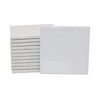 Creative Hobbies 12 Pack of Glossy White Glazed Ceramic Tiles