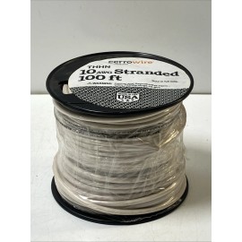Cerrowire 112-3872C 100 ft. 10 Gauge White Stranded Copper THHN Wire