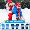 Kiiwah 3 Paia Guanti Invernali a Dita Bambini, Guanti in