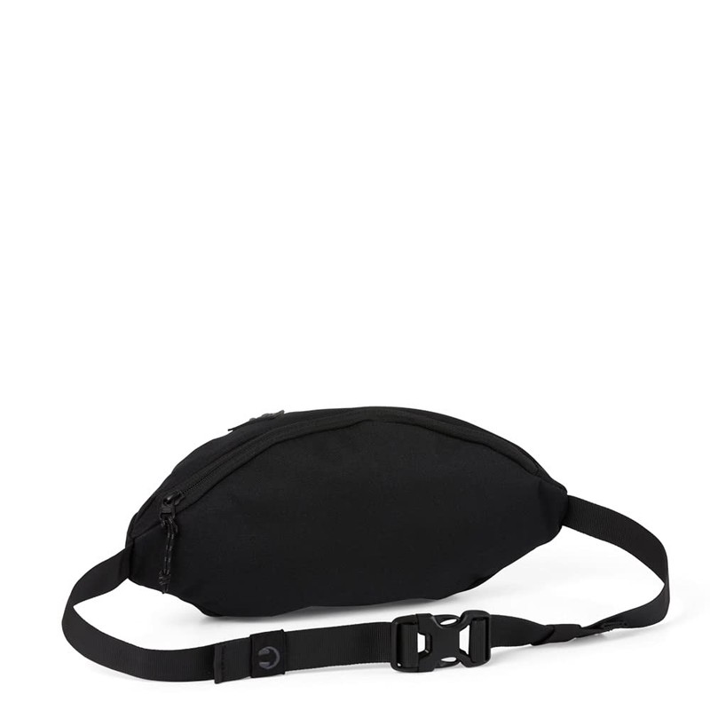 Satch Cross Bum Bag for Leisure, 2 Compartments, All Black