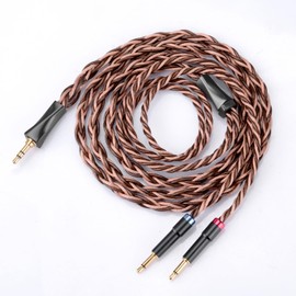 FAAEAL 8N OFC German Copper Cable Wire Compatible with Sony MDR Z1R MDR Z7M2 Hifiman HE400SE HE4XX Meze Audio Denon AH-D9200 Headphones 4.9ft 3.5mm