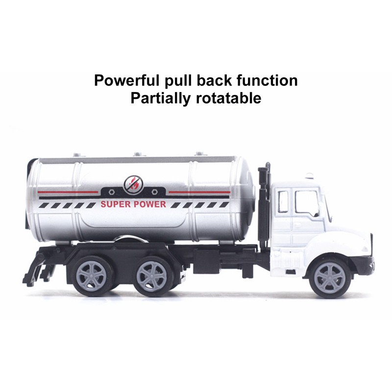 3pcs 1:50 Garbage Truck Models Set Plastic Alloy Sanitation Tanker