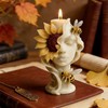 Sunflower Bee Maiden Candle Mold, Floral Silicone Mold for Resin