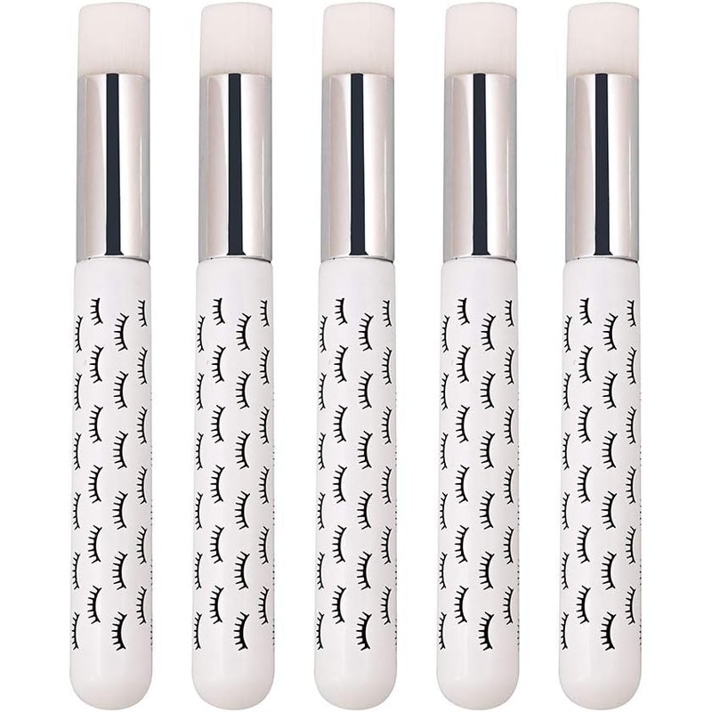 20 Pieces White Lash Cleansing Brush + 2 Lash Wands