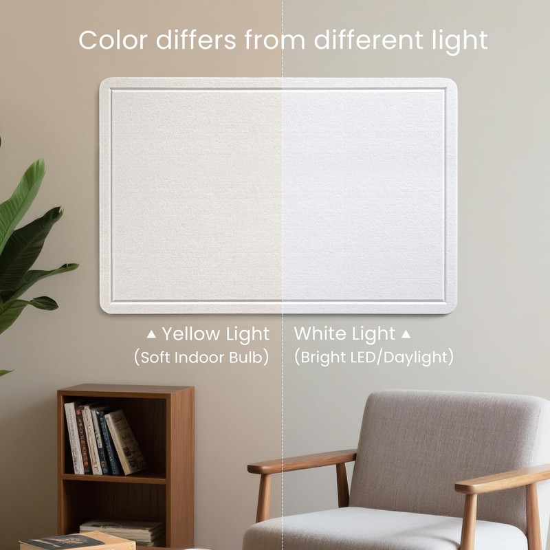 Lightomorrow Bulletin Board, 24 x 18 inches Felt Board Decorative
