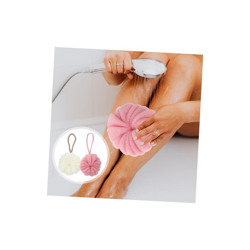 Nolitoy 4piezas Accesorios Baño Bolas Exfoliantes Esponja Exfoliante Corporal Seguro