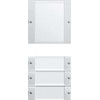 Gira 213403 Rocker Set 4-Way Labelling Field System 55, Clear