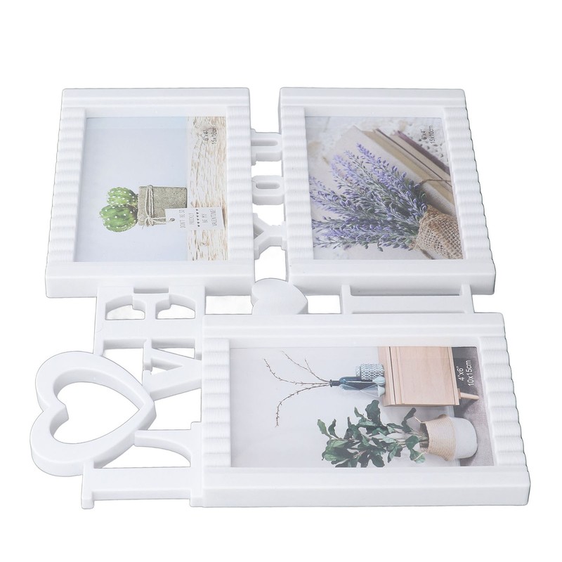 Modern Picture Frame 3 Hole Photo Frame Tabletop Decorative Photo