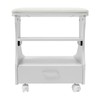 PIAOCAIYIN Foot Bath Stool with Wheels, Foot Bath Trolley Foot
