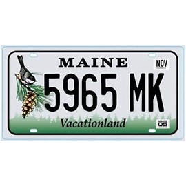 OPO 10 - USA License Plate 30 x 15 cm Metal Replica: MAINE (C23)