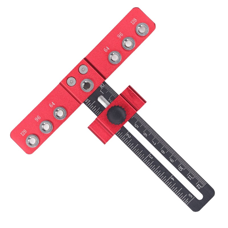 Cabinet Hardware Jig Aluminum Alloy Drawer Pull Drill Guide Adjustable