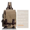 Leaper Canvas One Strap Sling Cross Body Messenger Bag Shoulder