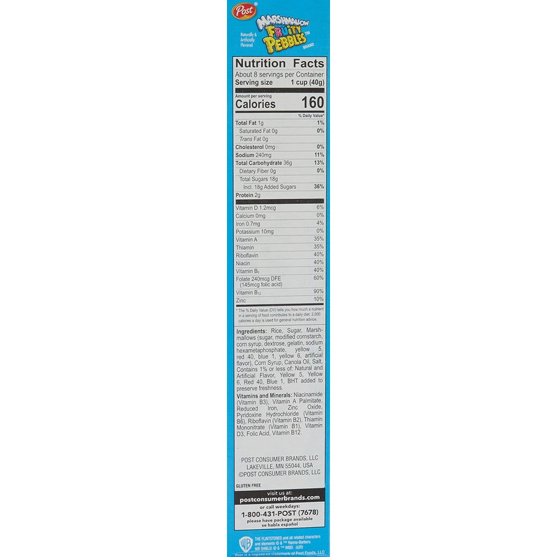 Post Fruity Pebbles with Marshmallows, 11 Ounce (Pack of 6)